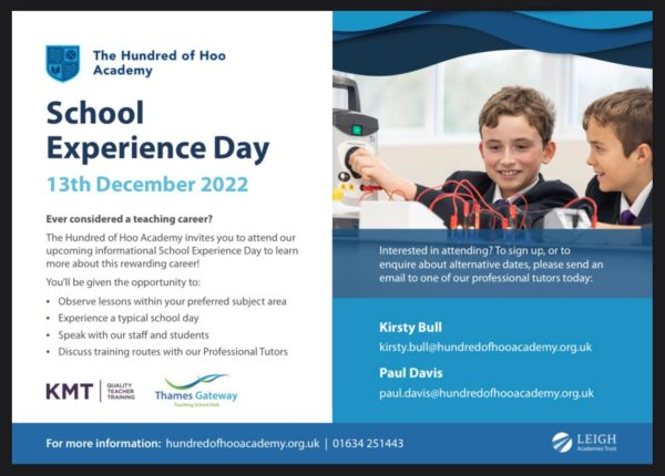 School Experience Day – Thames Gateway TSH